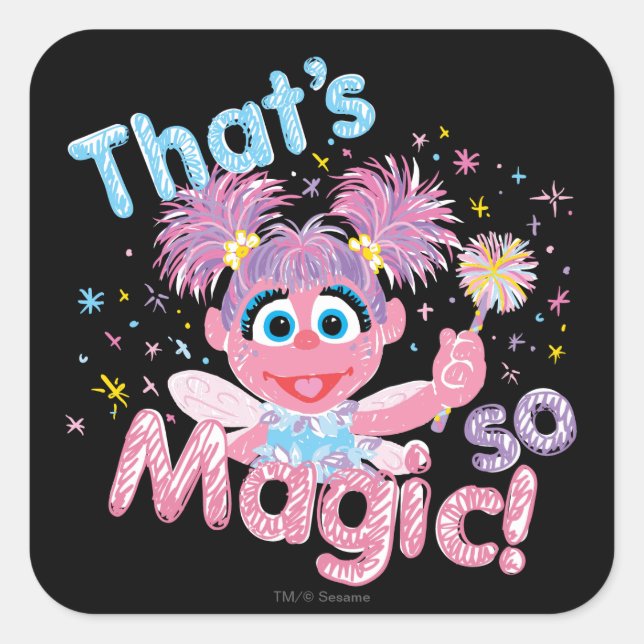 Sticker Carré Abby Cadabby Wand (Devant)