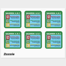 Sticker Carré ABC du salut
