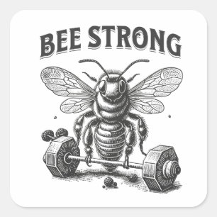 Sticker Carré Abee forte