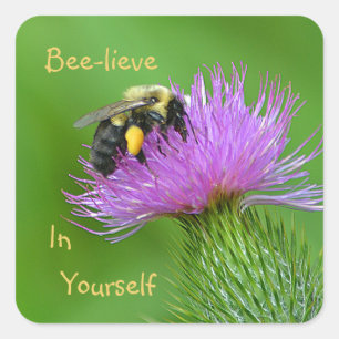 Sticker Carré Abeille en toi-même