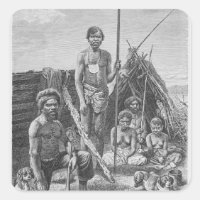 aborigènes du Queensland gravé d'une photo
