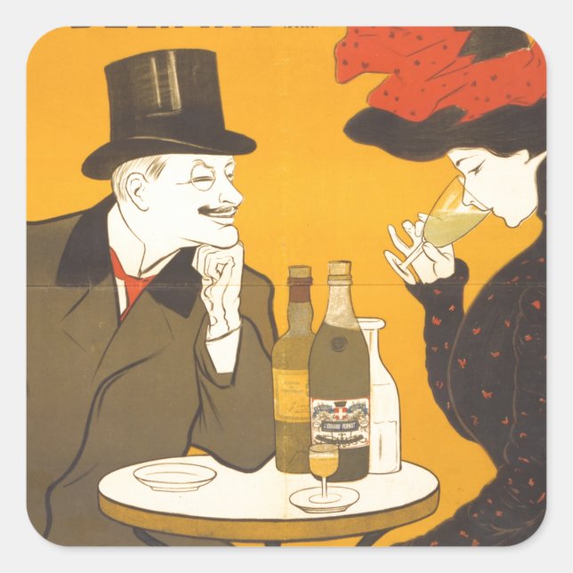 Sticker Carré Absinthe extra-supérieure (Devant)