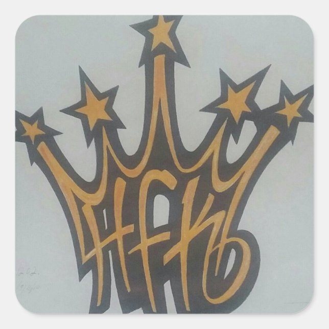 Sticker Carré Accessoires HFK Enfin! (Devant)