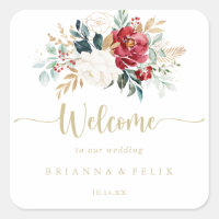 Accueil Mariage Floral Gold Classic