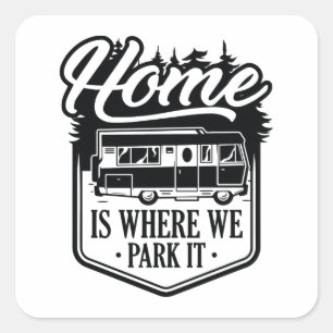 Sticker Carré Accueil Où Nous Le Garons