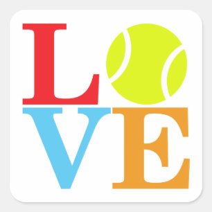 Sticker Carré Ace Tennis LOVE