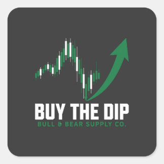Sticker Carré Acheter la Baisse — Édition Crypto & Trader Boursi
