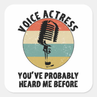 Sticker Carré Actrice vocale doublage porte-parole Synchroniser