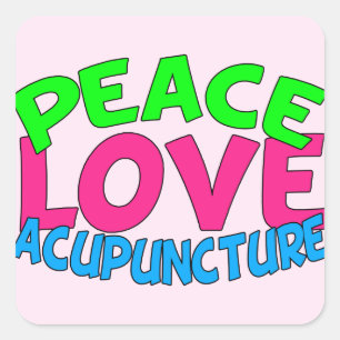 Sticker Carré Acuponcture d'amour de paix