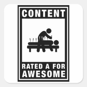 Sticker Carré Acupuncture