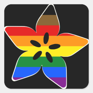Sticker Carré Adafruit Pride