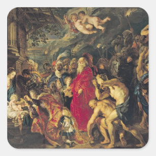 Sticker Carré Adoration des Mages, 1610