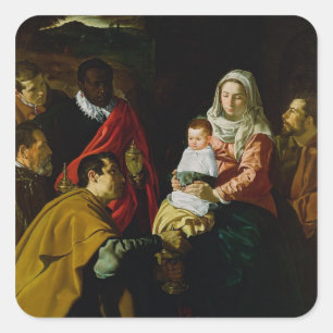 Sticker Carré Adoration des rois, 1619