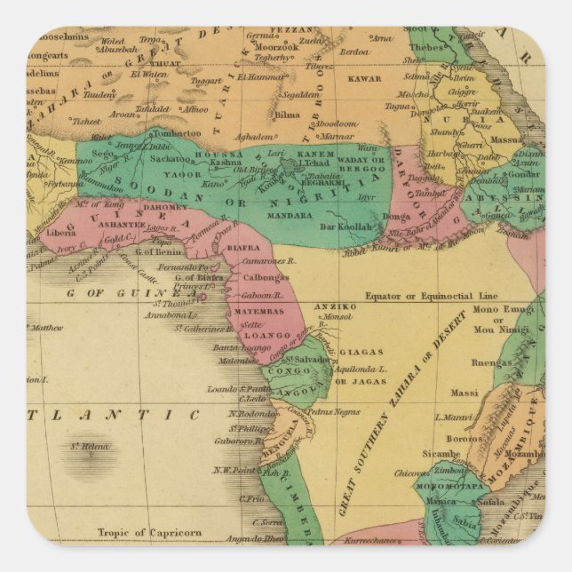 Sticker Carré Afrique 9 (Devant)