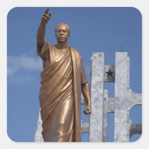 Sticker Carré Afrique, Ghana, Accra. Nkrumah Mausolée, final