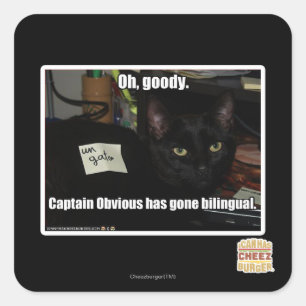 Sticker Carré Ah, sucrerie