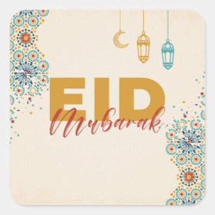 Sticker Carré Aïd moubarak
