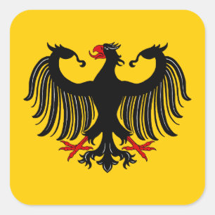 Sticker Carré Aigle allemand