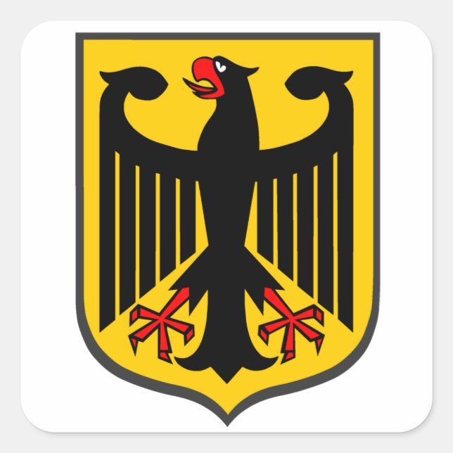 Sticker Carré Aigle allemand (Devant)