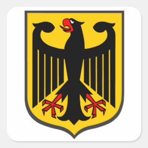 Sticker Carré Aigle allemand