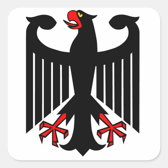 Sticker Carré Aigle allemand (Devant)