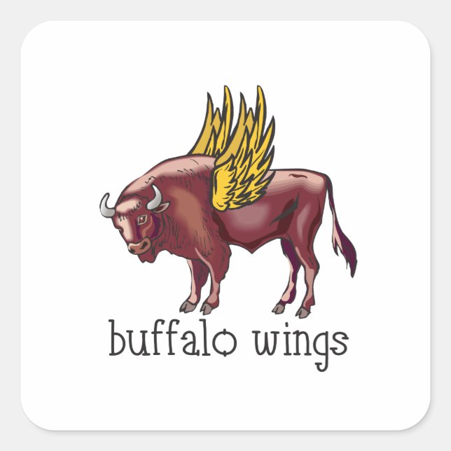 STICKER CARRÉ AILES DE BUFFALO (Devant)