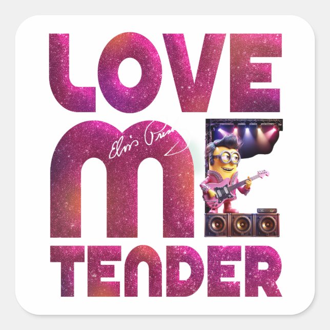 Sticker Carré Aimez-moi tendre (Devant)