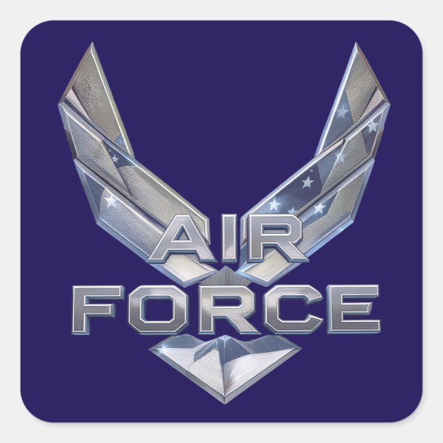 Sticker Carré Air Force (USAF) (Devant)