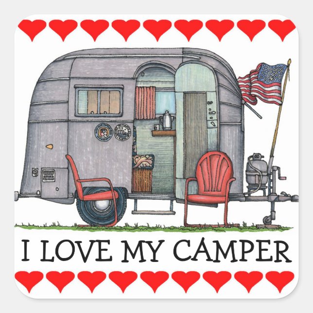 Sticker Carré Airstream (Devant)