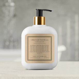 Sticker Carré Ajouter Marque Classic Gris Bordure Ingrédients Kr