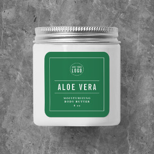 Sticker Carré Ajouter un logo Bordure et lignes blanches Couleur