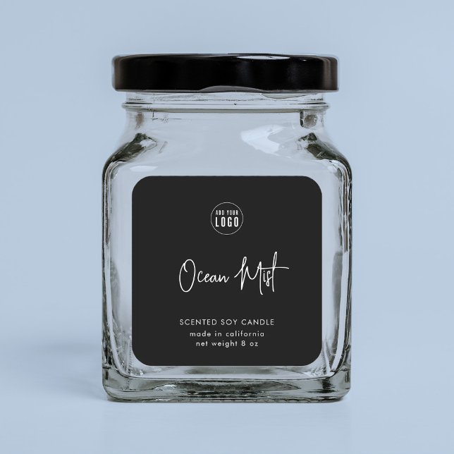 Sticker Carré Ajouter un script de logo personnalisé couleur min (Créateur téléchargé)