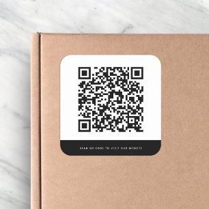 Sticker Carré Ajouter un site Web QR Code couleurs de contraste