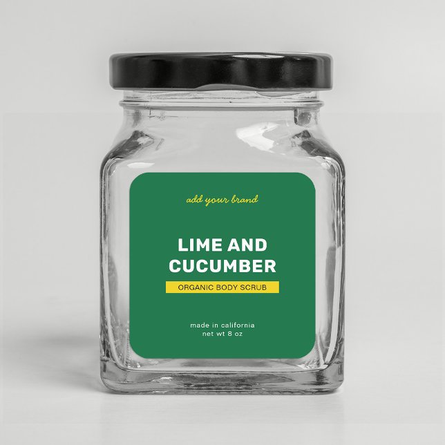 Sticker Carré Ajouter une marque entièrement personnalisée Coule (Créateur téléchargé)