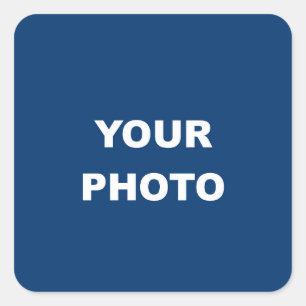 Sticker Carré Ajouter votre logo photo image
