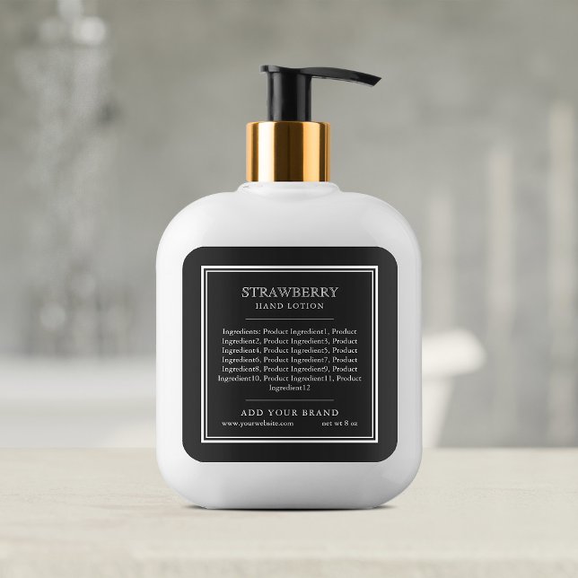 Sticker Carré Ajouter Votre Marque Classique Couleurs Personnali (Créateur téléchargé)