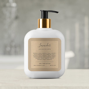 Sticker Carré Ajouter Votre Marque Liste D'Ingrédients De Callig