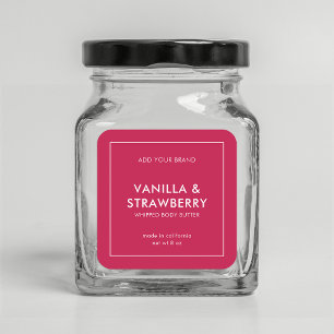 Sticker Carré Ajoutez votre marque Custom Color Modern Product É