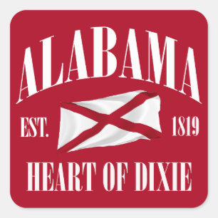 Sticker Carré Alabama