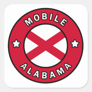 Sticker Carré Alabama mobile