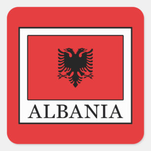 Sticker Carré Albanie