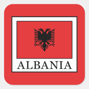 Sticker Carré Albanie