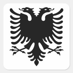 Sticker Carré Albanie, Shqiperia, Shqiponja, albanais, shqip