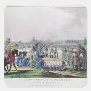 Sticker Carré Alexander I et Napoléon