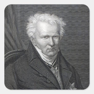Sticker Carré Alexander von Humboldt, gravé par C. Cook