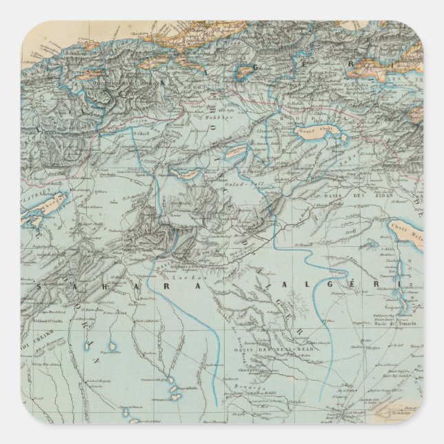 Sticker Carré Algérie (Devant)