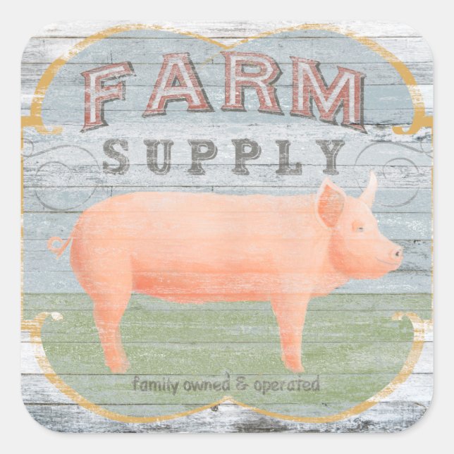 Sticker Carré Alimentation agricole (Devant)