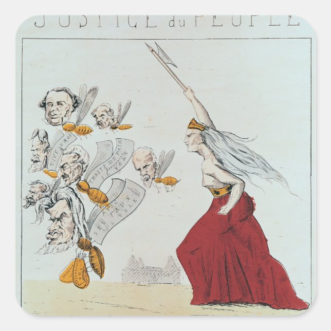 Sticker Carré Allégorie de la Commune, 1871 (Devant)