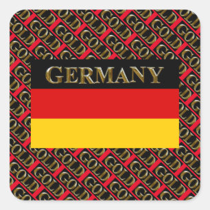 STICKER CARRÉ ALLEMAGNE   