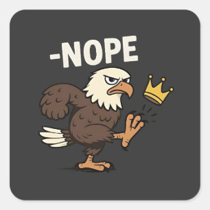 Sticker Carré Allez TACO Trump 4 juillet amateurs de Taco